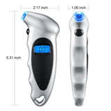 Digital Tire Pressure Gauge 150 PSI 4 Settings Car Truck Bicycle Backlit LCD Non-Slip Grip