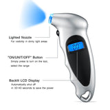 Digital Tire Pressure Gauge 150 PSI 4 Settings Car Truck Bicycle Backlit LCD Non-Slip Grip